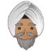 👳🏽 person wearing turban: medium skin tone display on Samsung